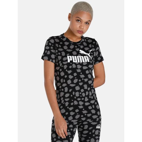 Buy Puma Ess Animal Aop Womens Black T-shirt Online