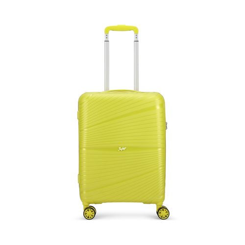 Skybags Skylite Green Hard Luggage 8-Wheel Suitcase Cabin Trolley Bags (S)