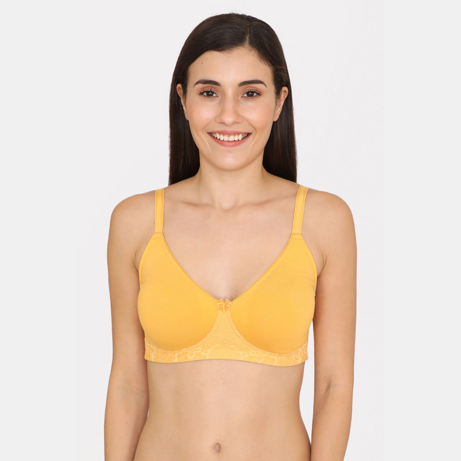 Buy Zivame Basics Double Layered Non Wired 3/4th Coverage Bra