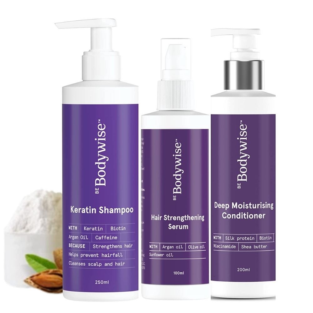 Be Bodywise Keratin Hair Fall Shampoo, Conditioner & Hair Serum Buy Be