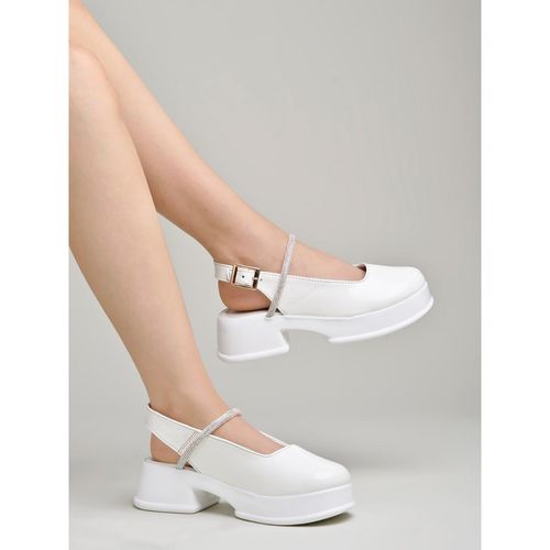 Buy Shoetopia Round Toe White Pumps For Women Girls Online