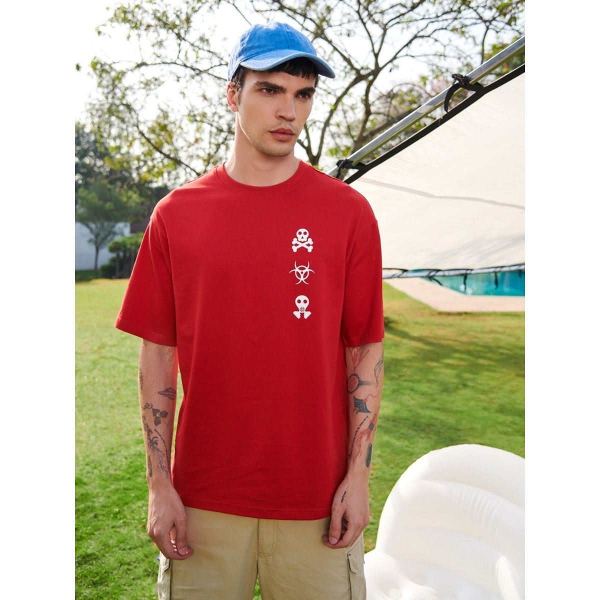 Bewakoof red best sale t shirt