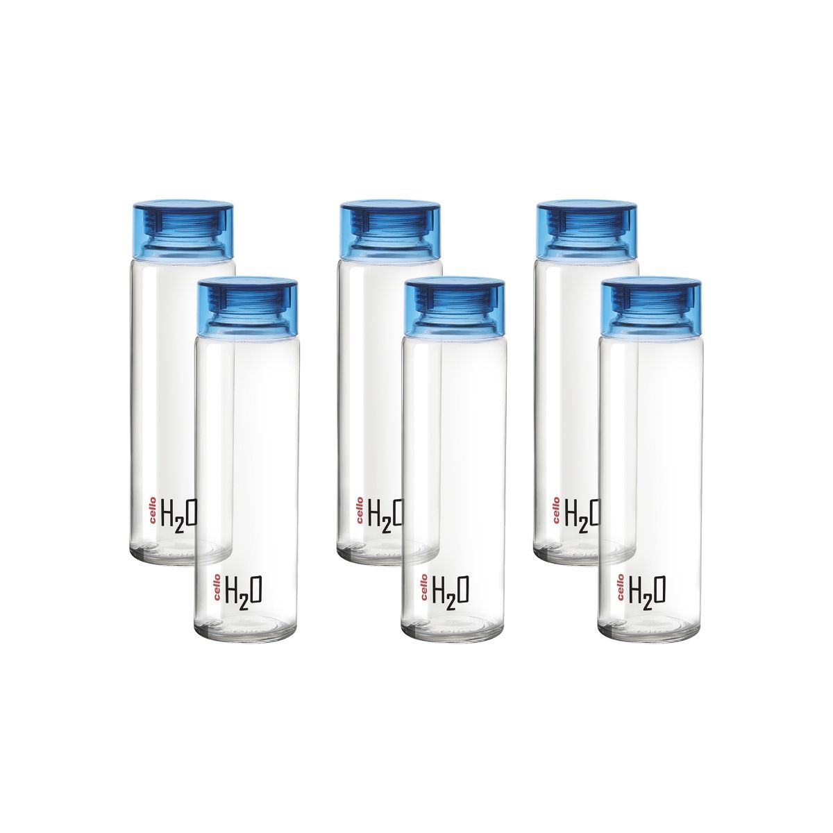 Buy Cello H2O Glass Fridge Water Bottle - Black Online at Best