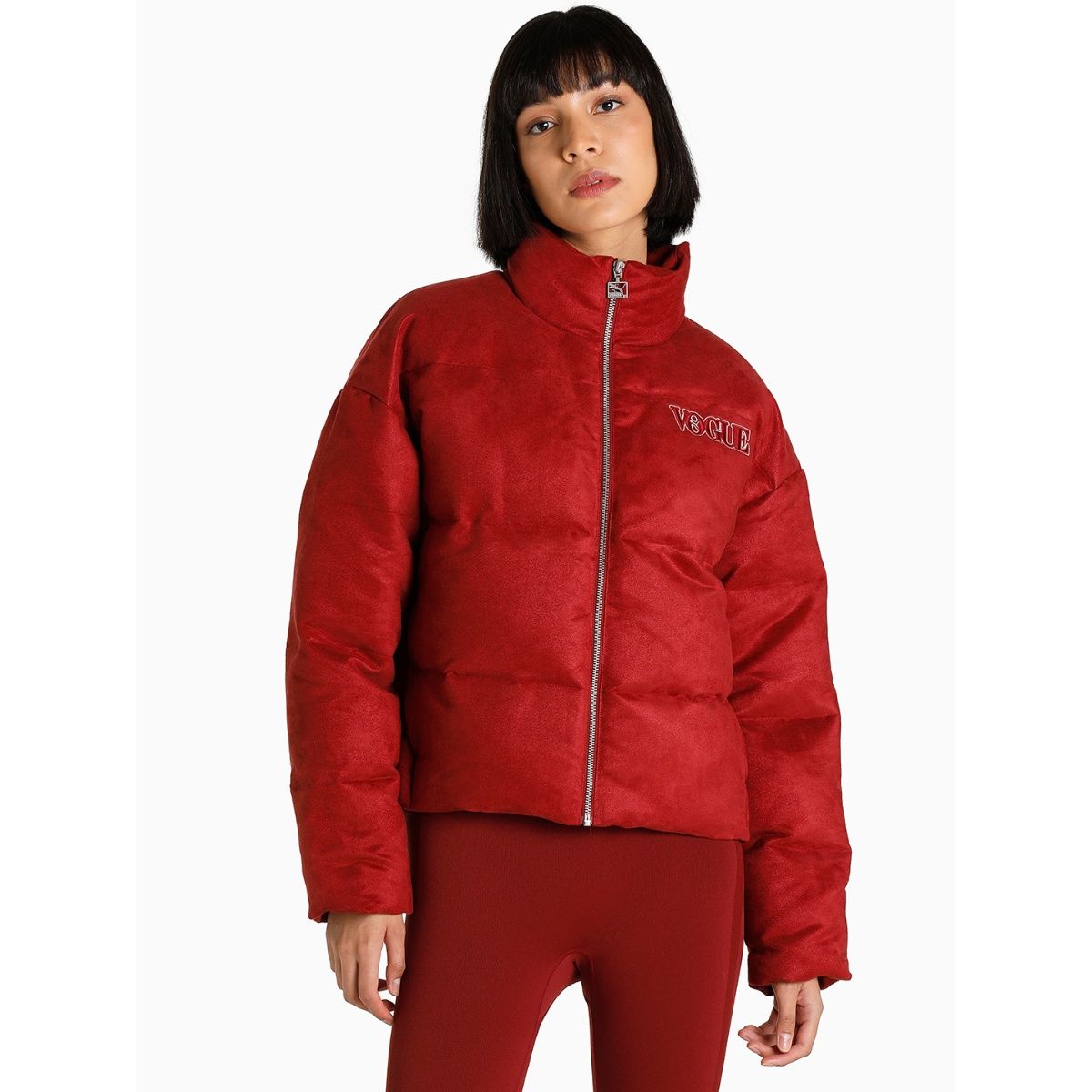 Puma red outlet puffer jacket