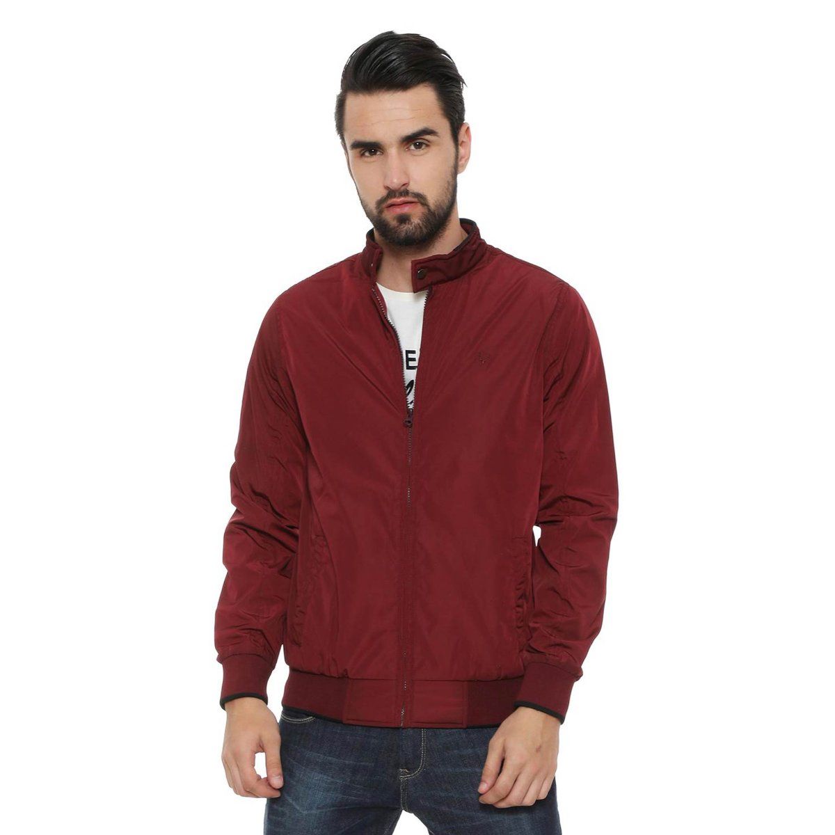 Allen solly maroon clearance jacket