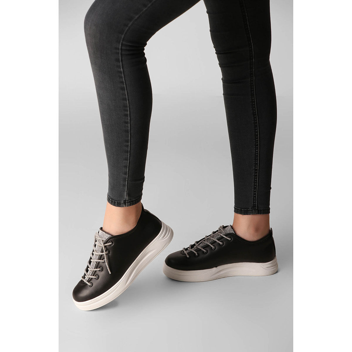 Buy Zori World Athena Embellished Black Sneakers Online