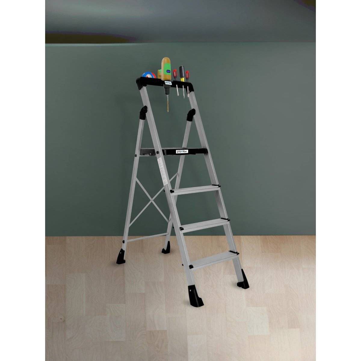 Thor Rw24 Ladder Buy Plantex Thor Aluminum Step Folding Ladder 4 Step-Advanced Locking ...