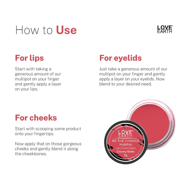 Love Earth Multipot Lip and Cheek Tint Buy Love Earth Multipot Lip and
