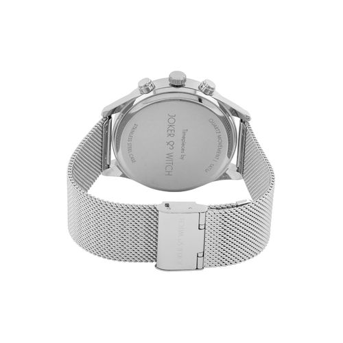 Joker Witch Quant Black Dial Silver Mesh Strap Watch