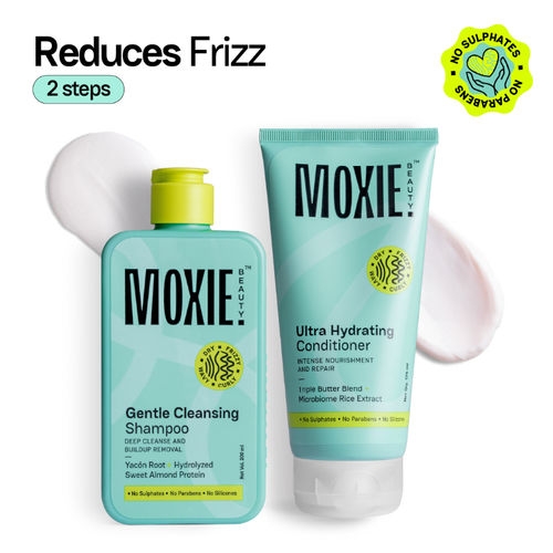 Moxie Beauty Rinse & Shine Duo - Shampoo & Conditioner for Dry and Frizzy Hair