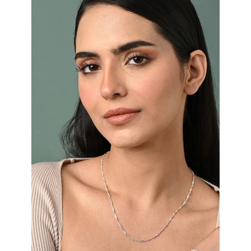 Buy CLARA Women 925 Sterling Silver Twisted Chain Necklace Online