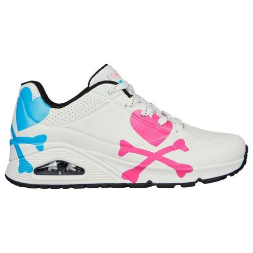 Buy SKECHERS Uno Crossing Hearts White Lace Up Online
