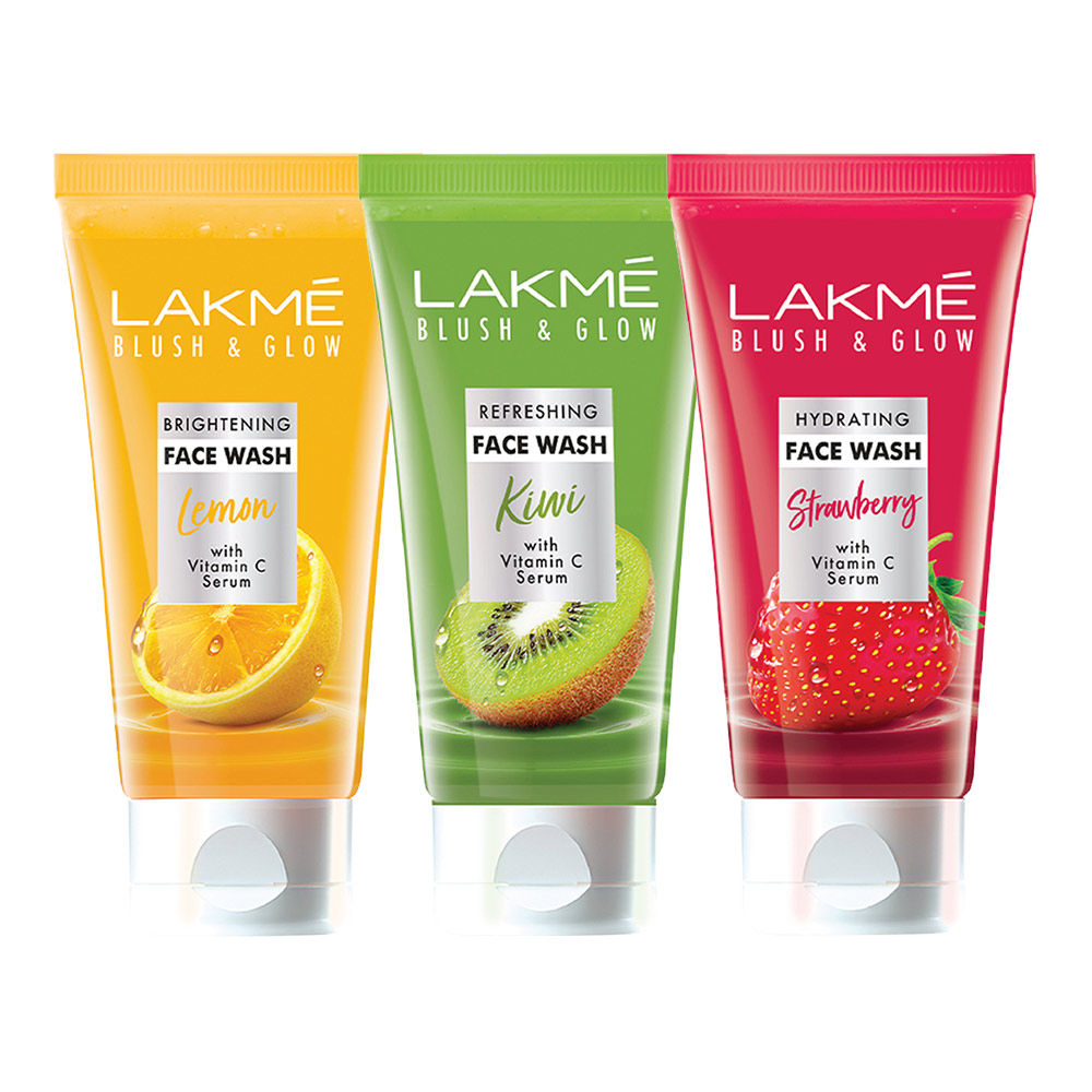 Lakme Facewash Strawberry + Kiwi + Lemon Combo