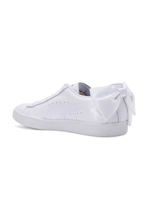 Puma Basket Bow Satin WNS Women Casual Shoes White (5)