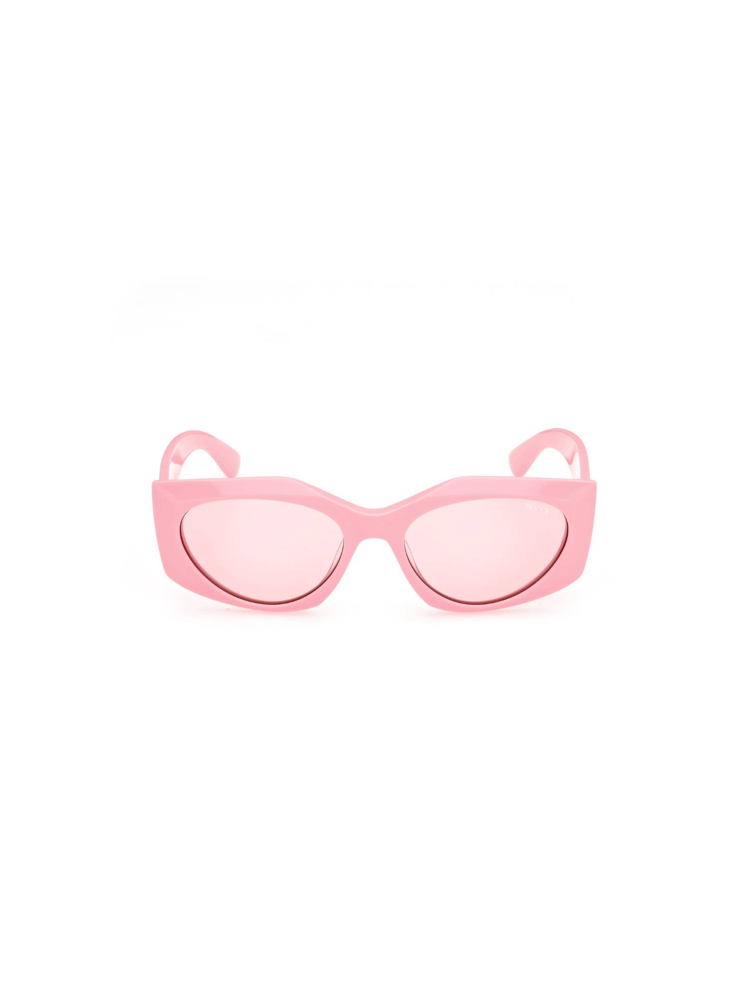 Emilio Pucci Pink Acetate Full Rim Oval Women Sunglasses (Ep0216 55 72S) (55)