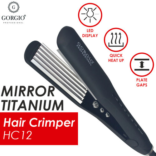 Buy Gorgio Professional Premium titanium plate Hair Crimper HC 12