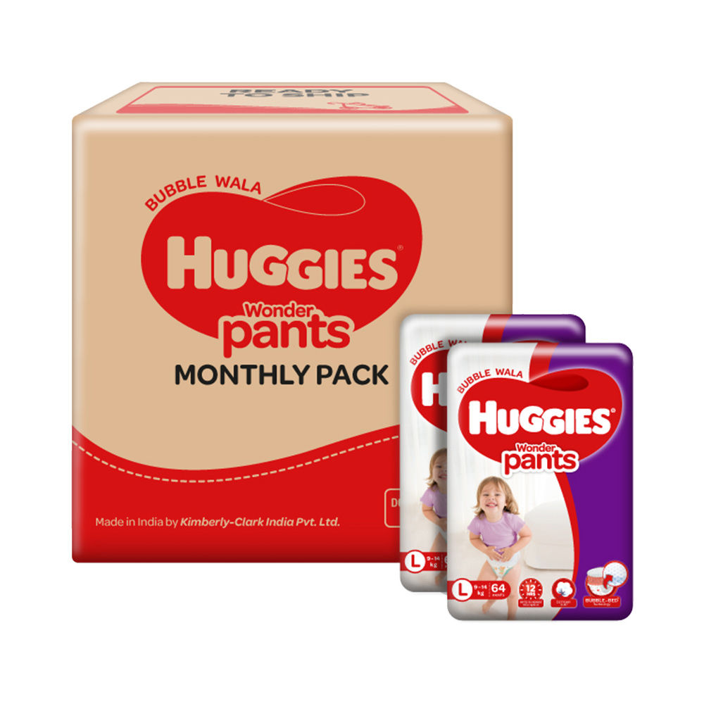 Huggies Wonder Pants Large Size Diapers Monthly Pack Buy Huggies