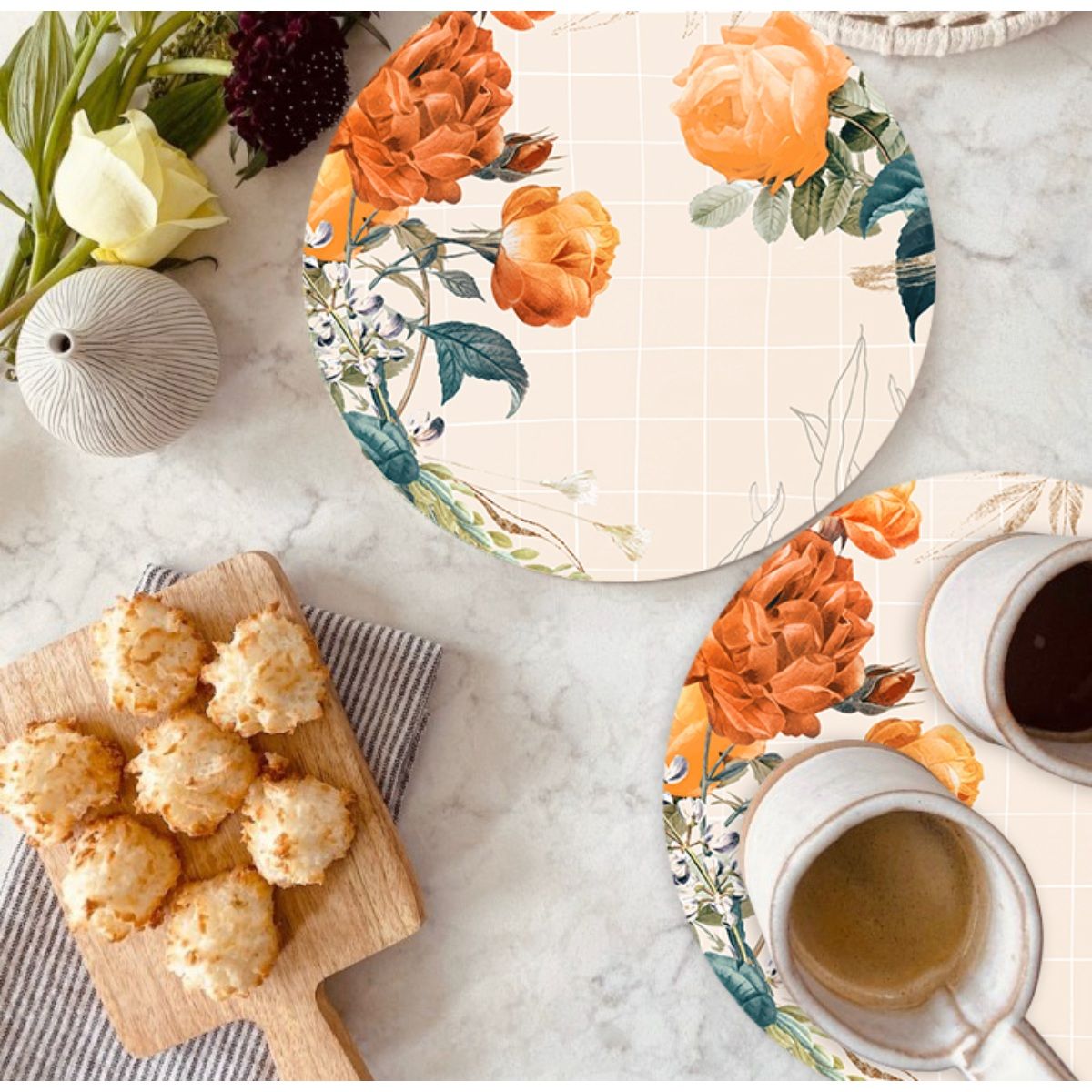 Smartserve Round Trivet Placemats 9 x 9 Inch, Set of 2 Buy Smartserve