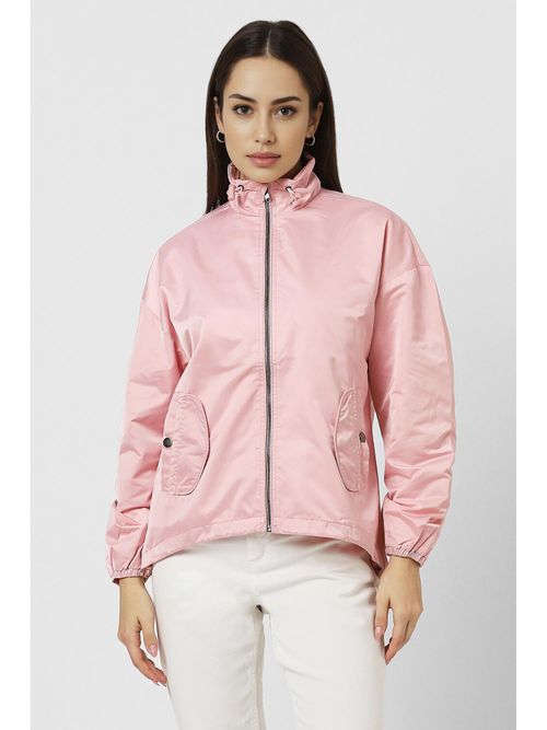 Buy Van Heusen Women Pink Colorblock Casual Jacket Online