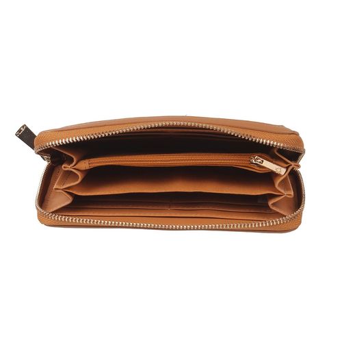 Mochi Colorblock PU Tan Casual Wallet