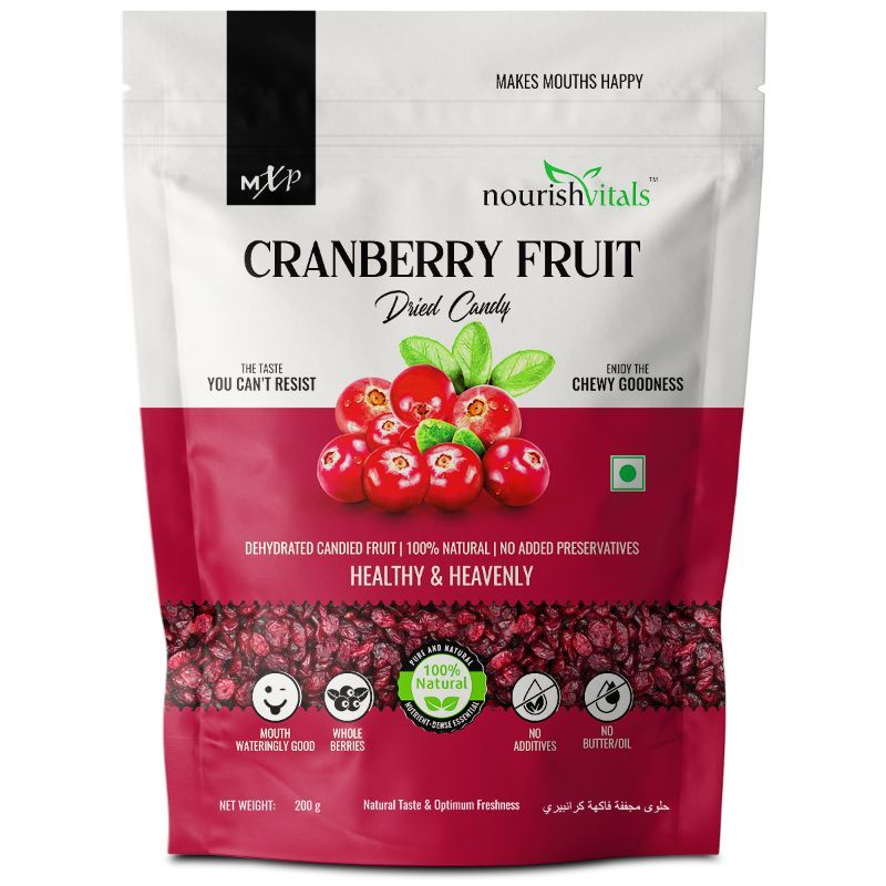 NourishVitals Cranberry Fruit Dried Candy