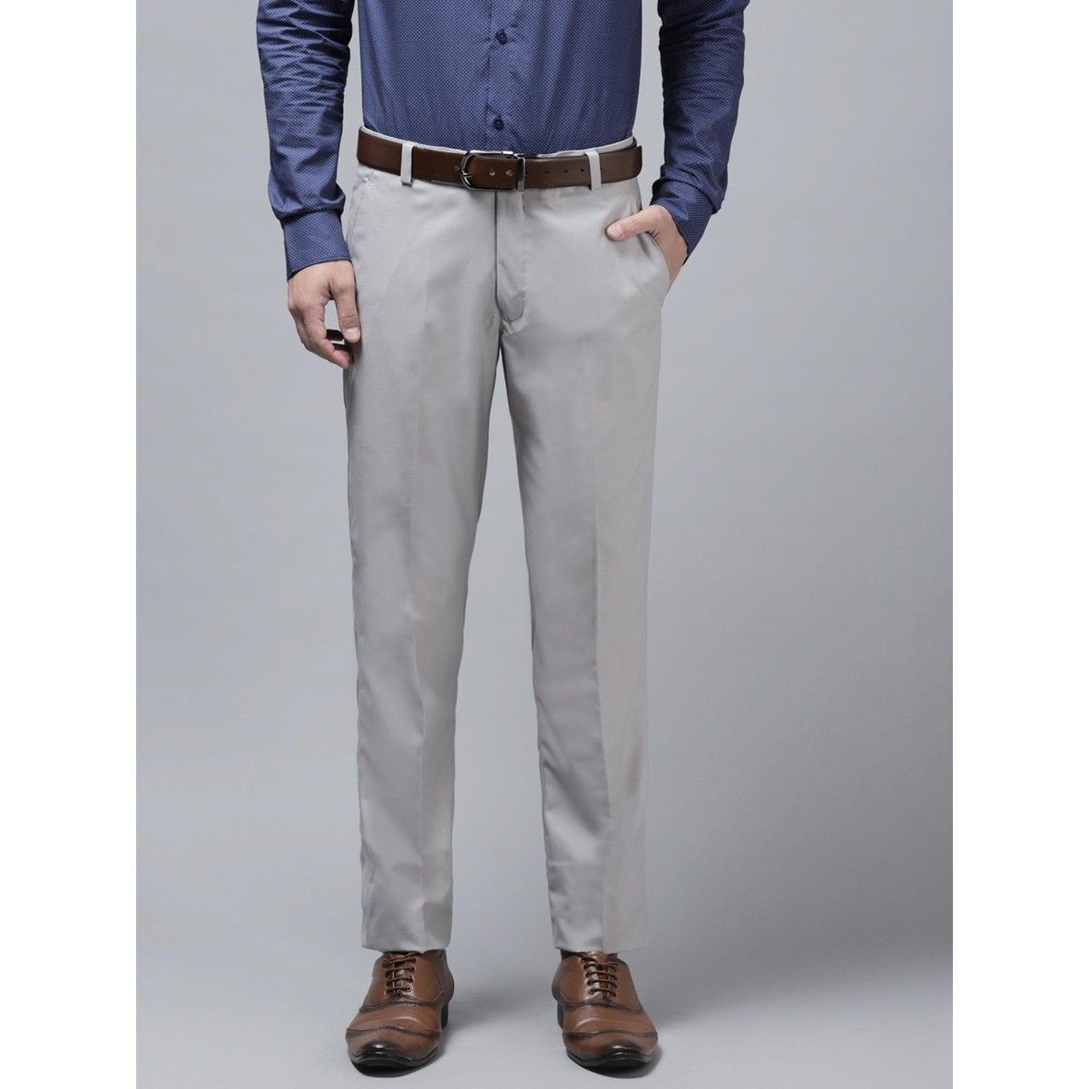 Buy online Mid Rise Solid Formal Trouser from Bottom Wear for Men by V-mart  for ₹569 at 5% off | 2024 Limeroad.com