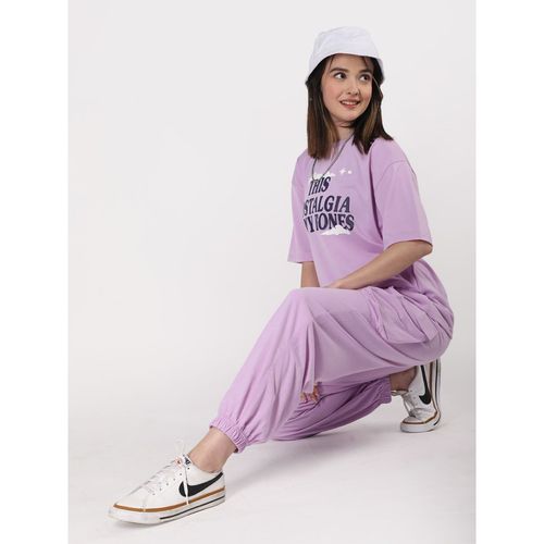 Buy CHKOKKO Women Lavender Summer Co-Ord (Set of 2) Online