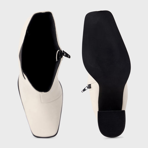 Buy Twenty Dresses by Nykaa Fashion Off White Square Toe Block