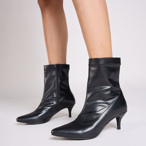 Buy Twenty Dresses by Nykaa Fashion Black Pointed Toe Kitten