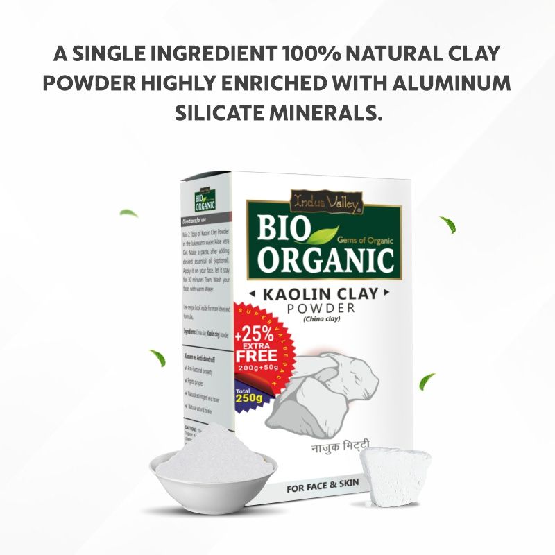 Indus Valley Bio Organic Kaolin Clay Powder For Face And Skin Buy Indus Valley Bio Organic Kaolin 3156