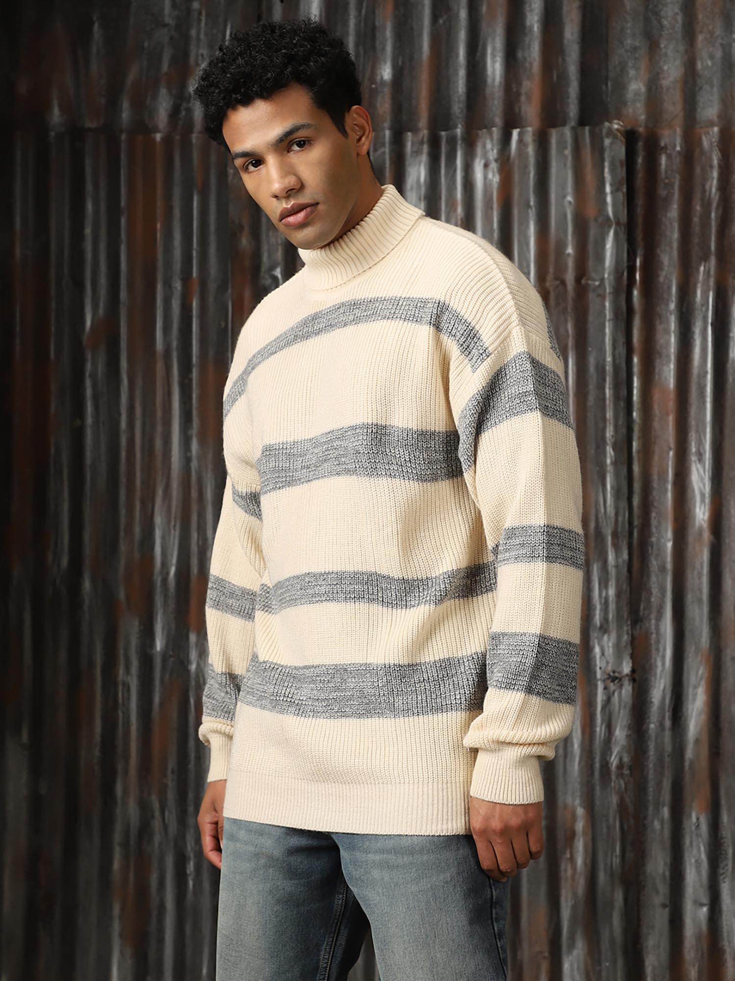 ニット/セーター room 306contemporary Turtle Heavy Knit QUYUON Turtle Neck Sweater Chunky Knit Sweater Black India | Ubuy
