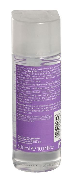 mothercare massage oil