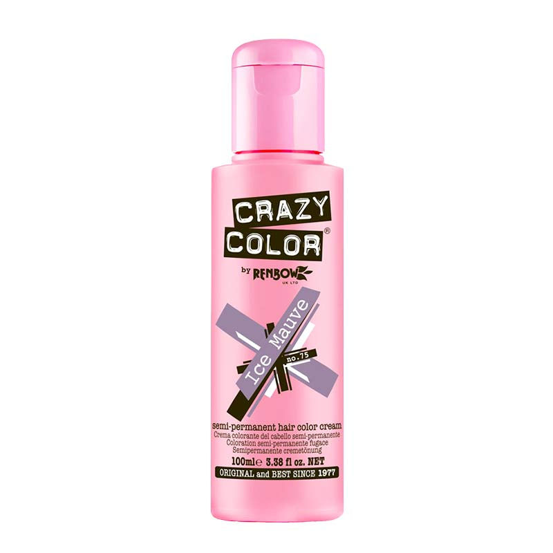 Crazy Color Semi Permanent Hair Color Cream - Ice Mauve No. 75
