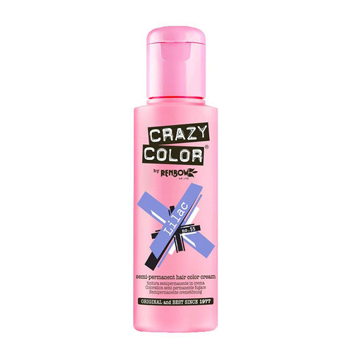 Buy Crazy Color Semi Permanent Hair Color Cream - Lilac No. 55 Online