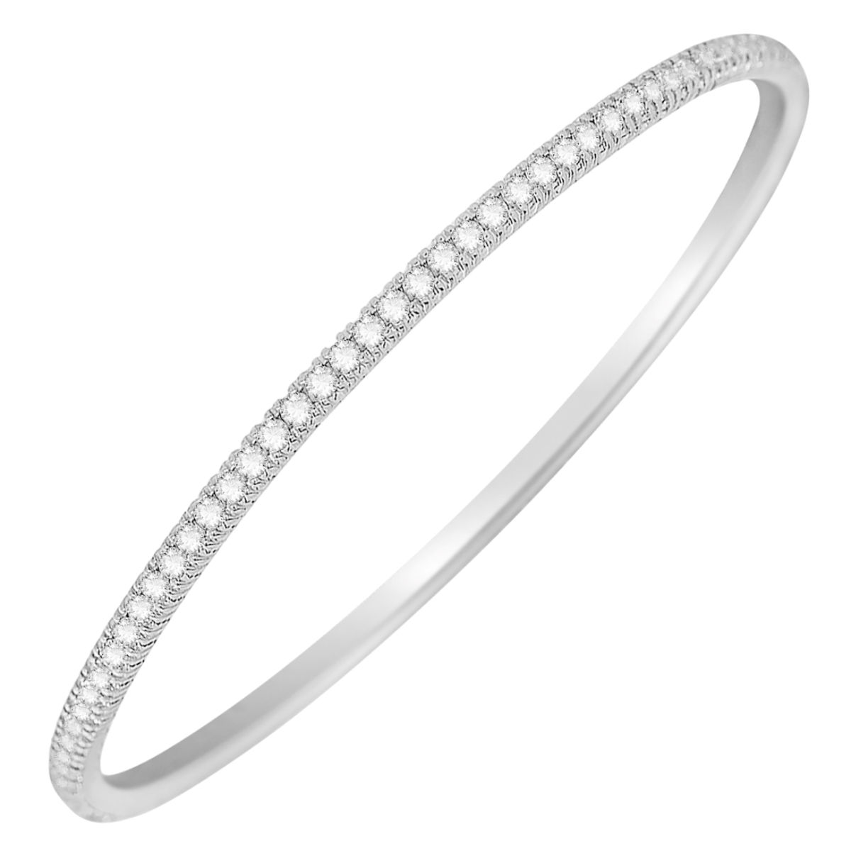 Buy Zavya One Line CZ Rhodium Plated 925 Sterling Silver Statement
