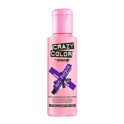Crazy Color Semi Permanent Hair Color Cream - Hot Purple No. 62: Buy Crazy  Color Semi Permanent Hair Color Cream - Hot Purple No. 62 Online at Best  Price in India | Nykaa