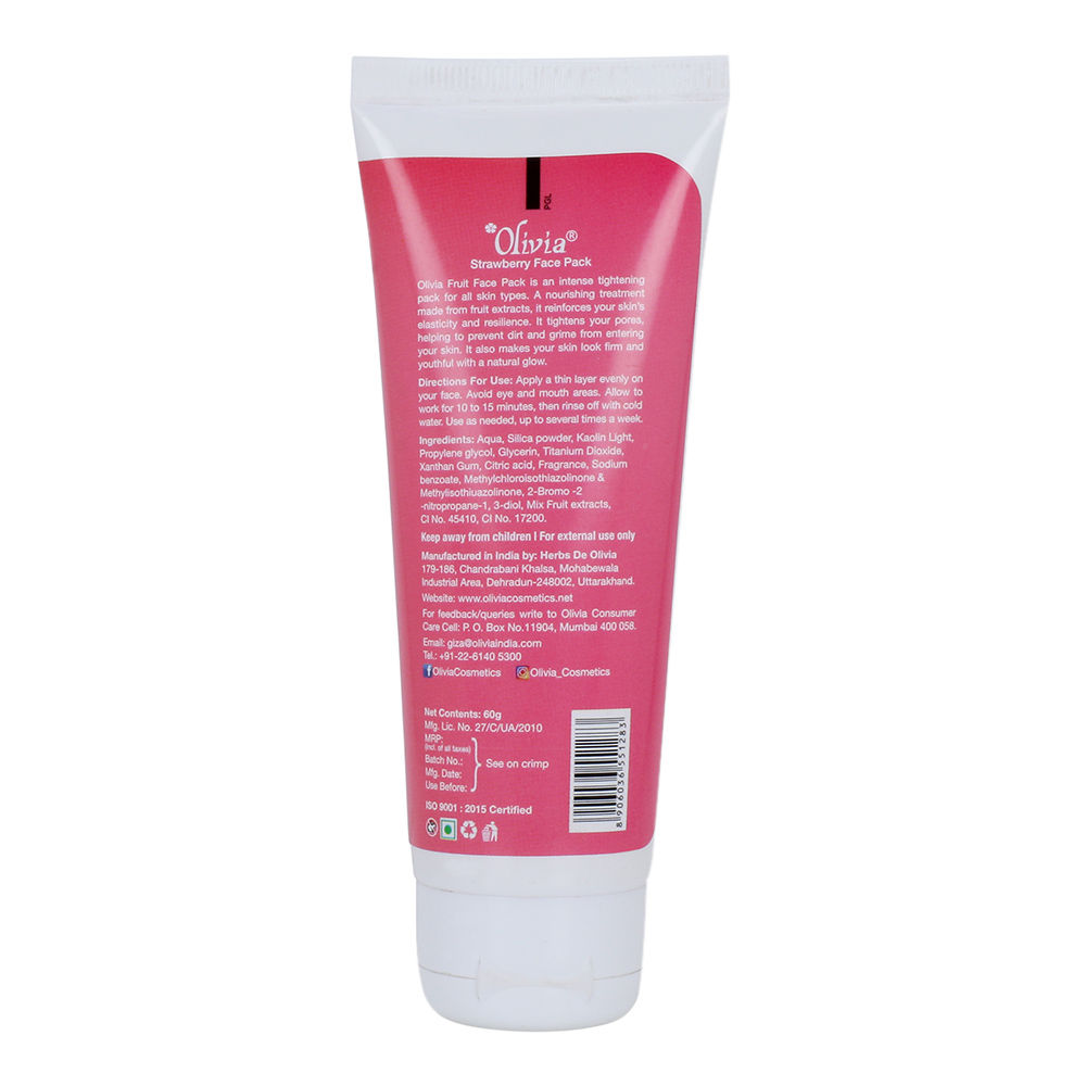Olivia Strawberry Face Pack Buy Olivia Strawberry Face Pack Online at Best Price in India Nykaa