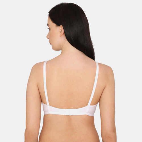 Rosaline Everyday Double Layered Non Wired 3/4th Coverage T-Shirt Bra -  Bright White