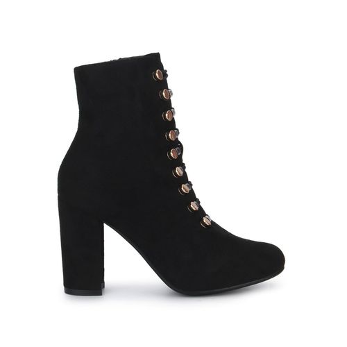 Buy Truffle Collection Black Solid Boots Online