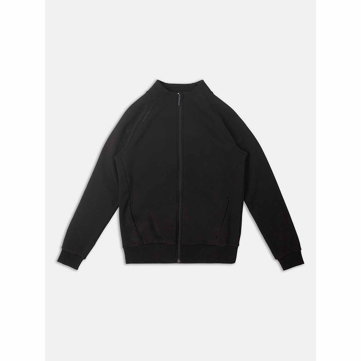 Buy Jockey Black Women's Super Combed Cotton Rich Fleece Fabric Jacket