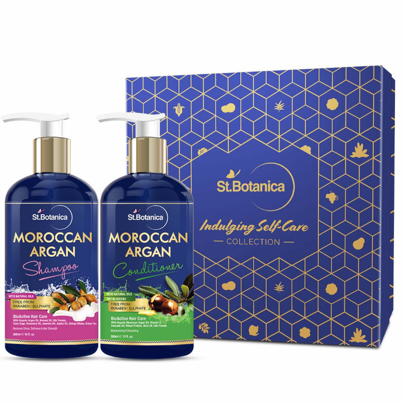 St.Botanica Moroccan Argan Hair Shampoo + Argan Hair Conditioner