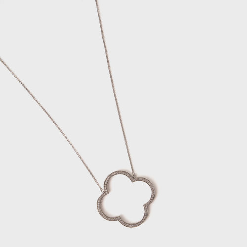 Buy Pipa Bella by Nykaa Fashion Silver Diamante Embellished Clover