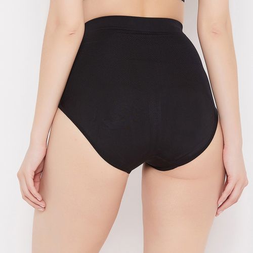 Secrets By ZeroKaata Women Solid High-waist Seamless Tummy Tucker Shapewear  - Nude (L)