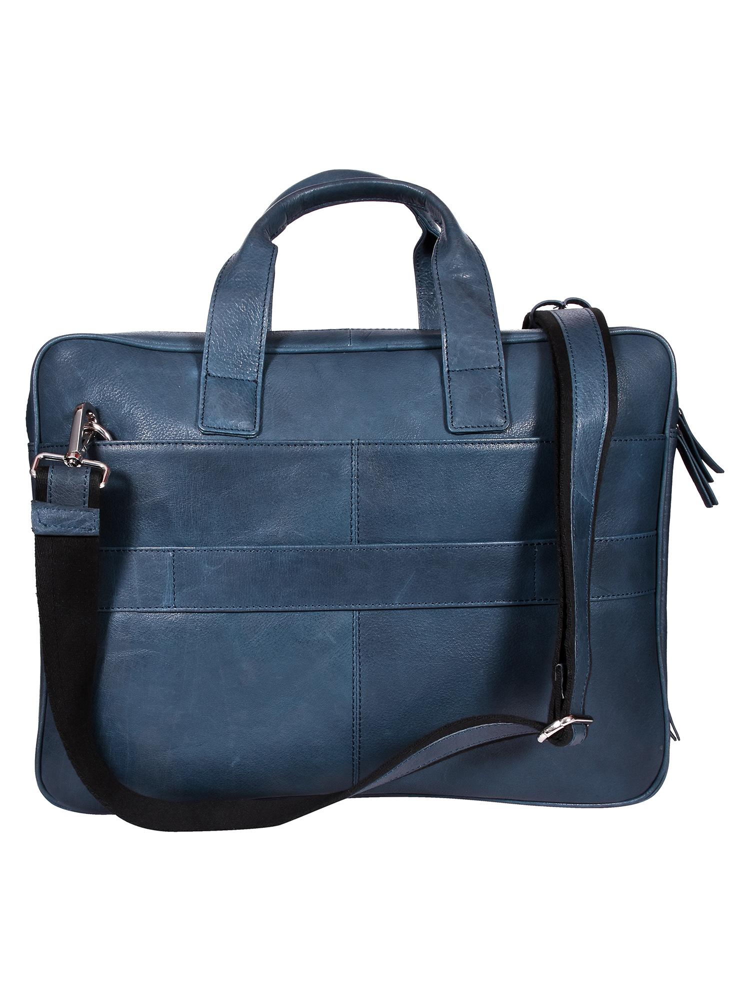 Buy Sassora Mens Genuine Leather 17 Inch Laptop Expandable Office