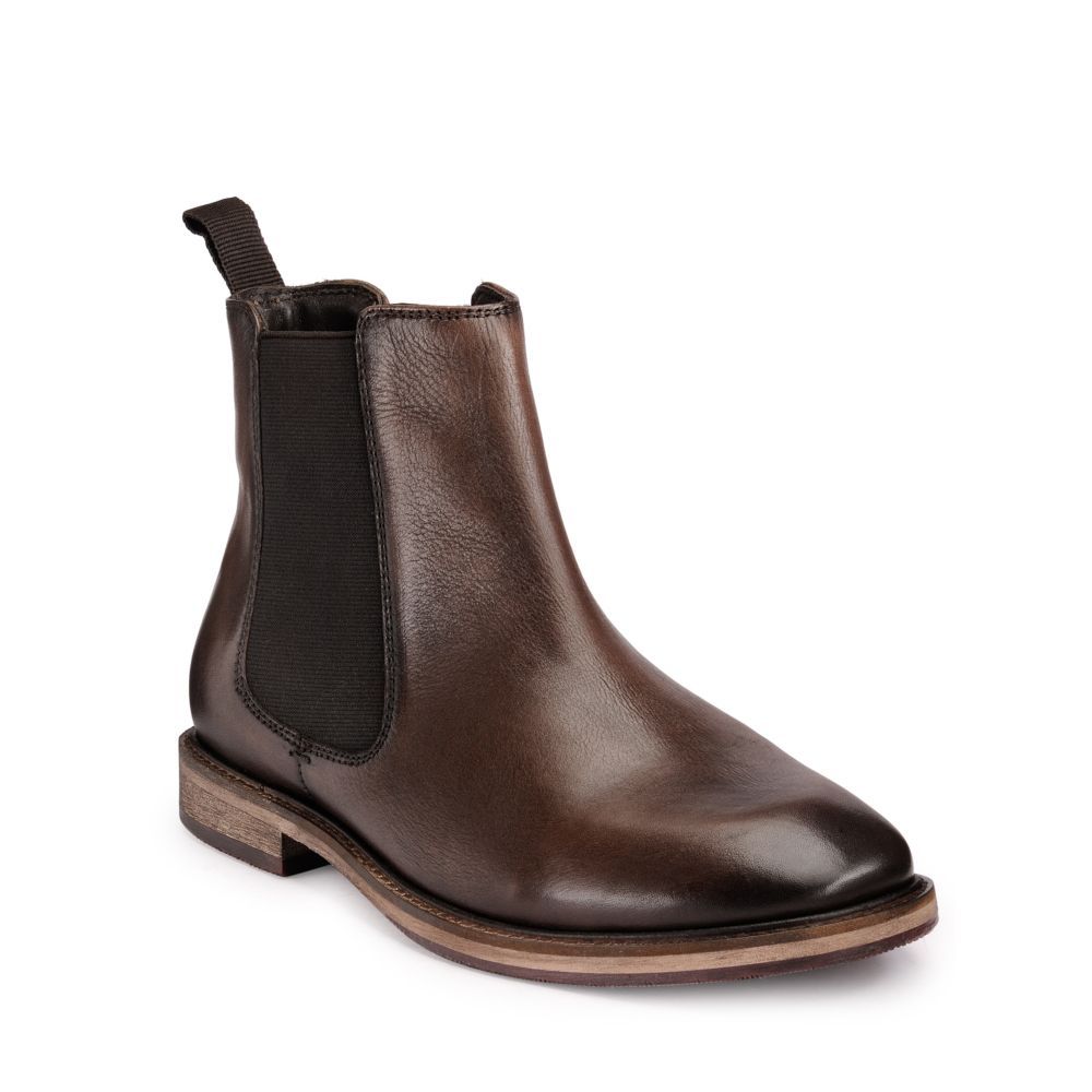 Teakwood Leathers Brown Solid Chelsea Boots - Euro 40