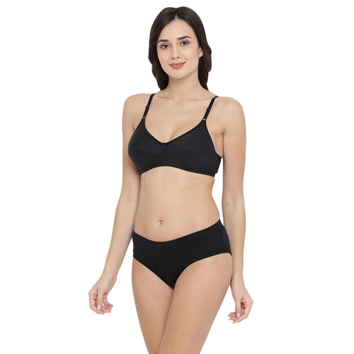 Buy Clovia Non-padded Non-wired Full Cup Bra & Low Waist Bikini