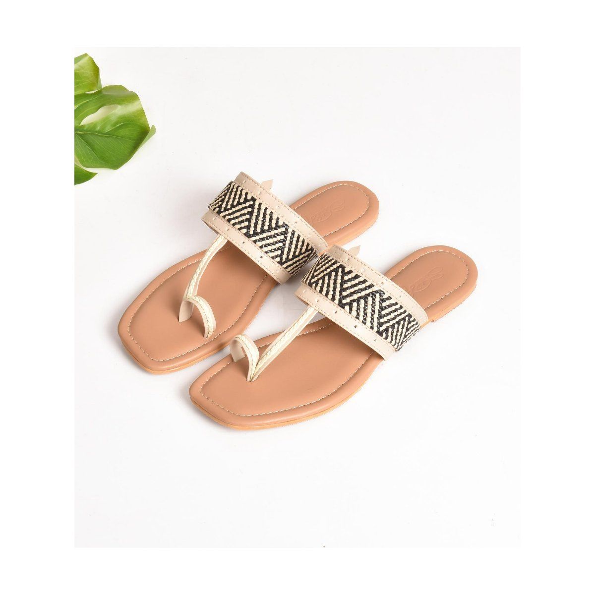 Buy Sole House Embroidery Off white kolapuri Flats Online