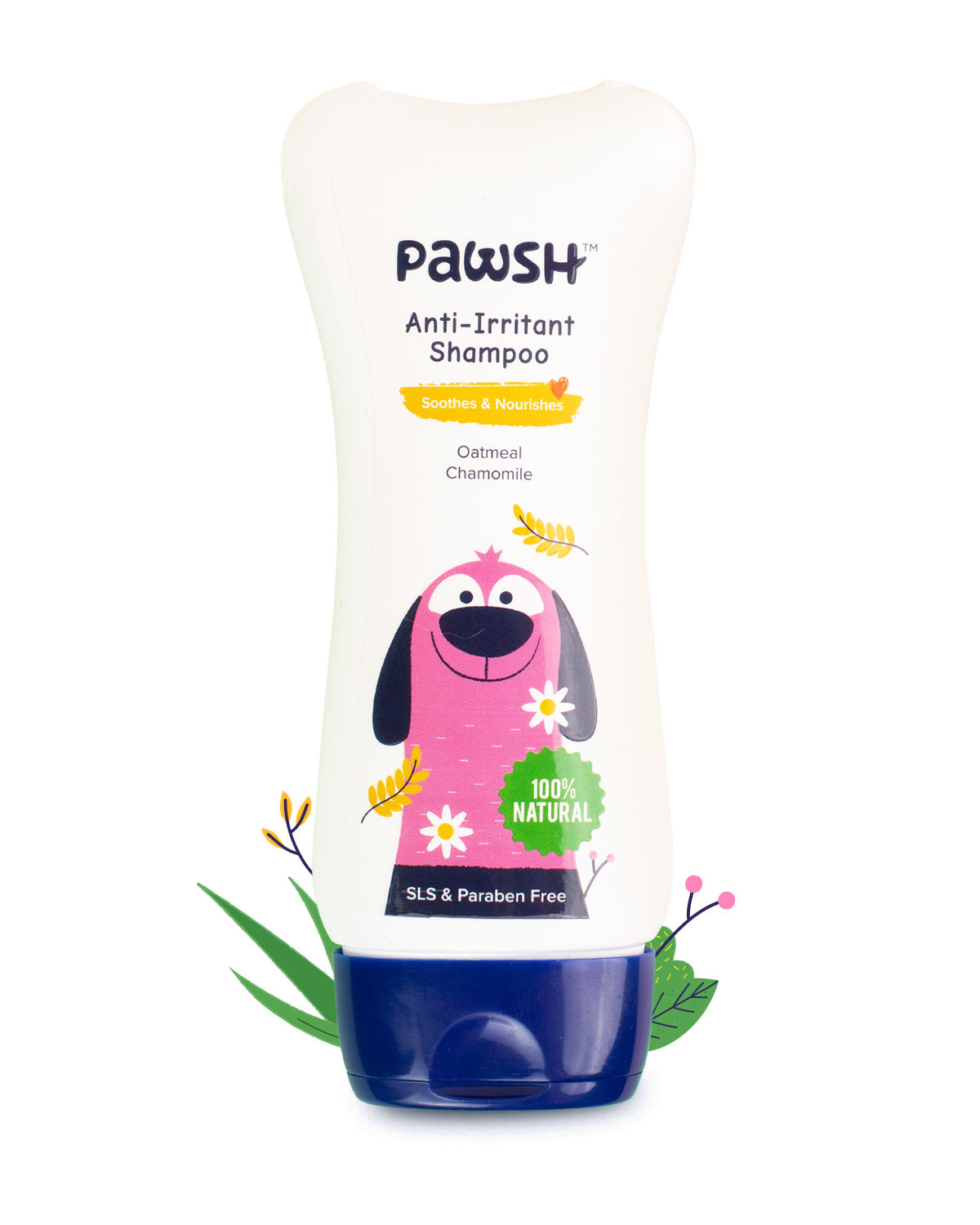 Pawsh Natural Anti Irritant Pet Shampoo For All Breeds