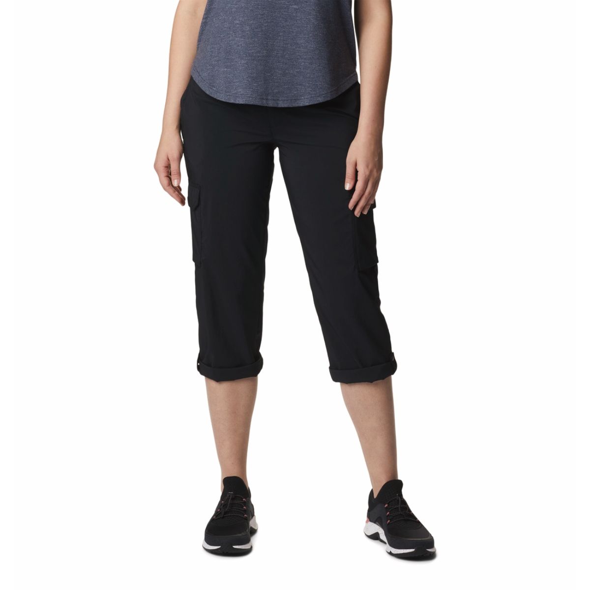 Columbia Womens Black Colour Silver Ridge Utility Capri Buy Columbia
