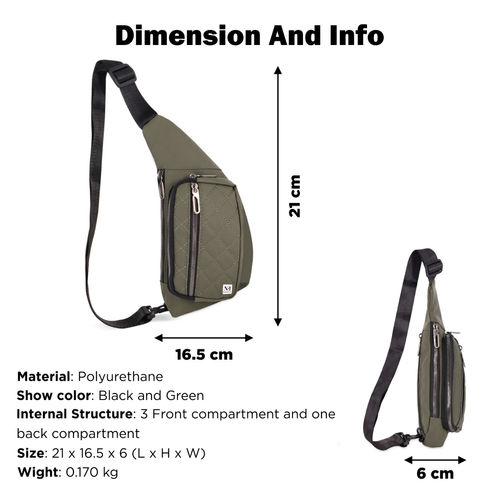 Buy NFI Essentials Sling Bag for Men, Shoulder Bag with